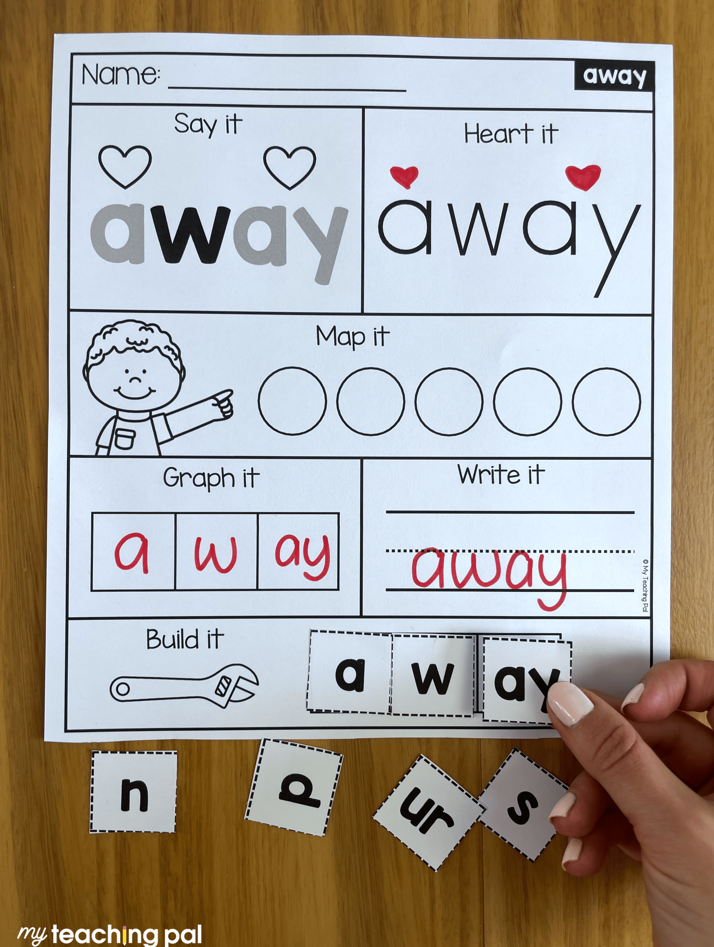 Heart Word Worksheets