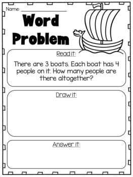Division and Multiplication Word Problem Worksheets - My Teaching Pal