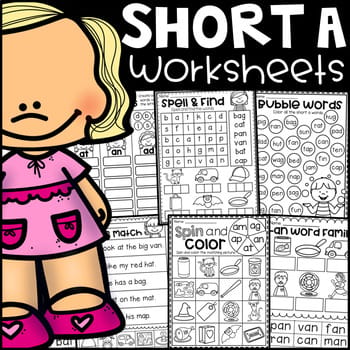 Short a Worksheets - CVC Words - My Teaching Pal