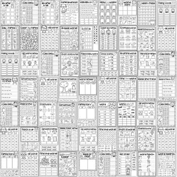 Short a Worksheets CVC Words My Teaching Pal