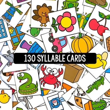 syllable cards