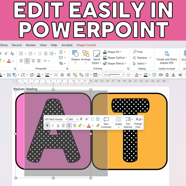 Bulletin Board Letters Build Your Own Heading! My Teaching Pal