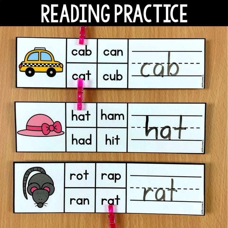 Lookalike Words Center Decodable Words Phonics Center My Teaching Pal