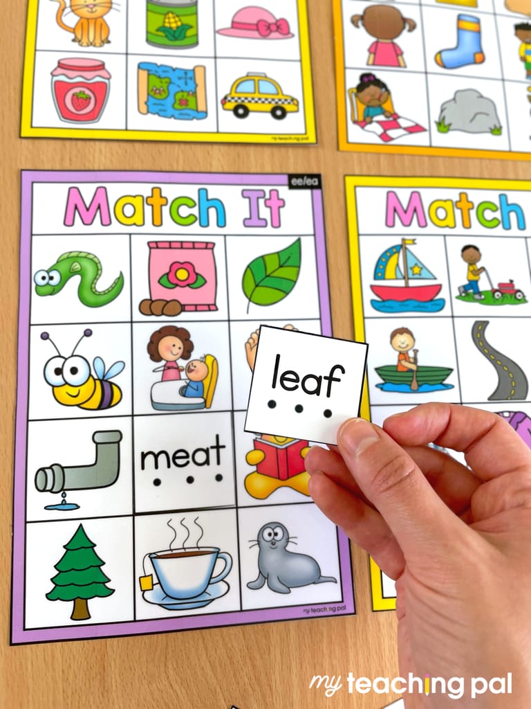 Phonics Center for Reading Decodable Words - Phonics Match