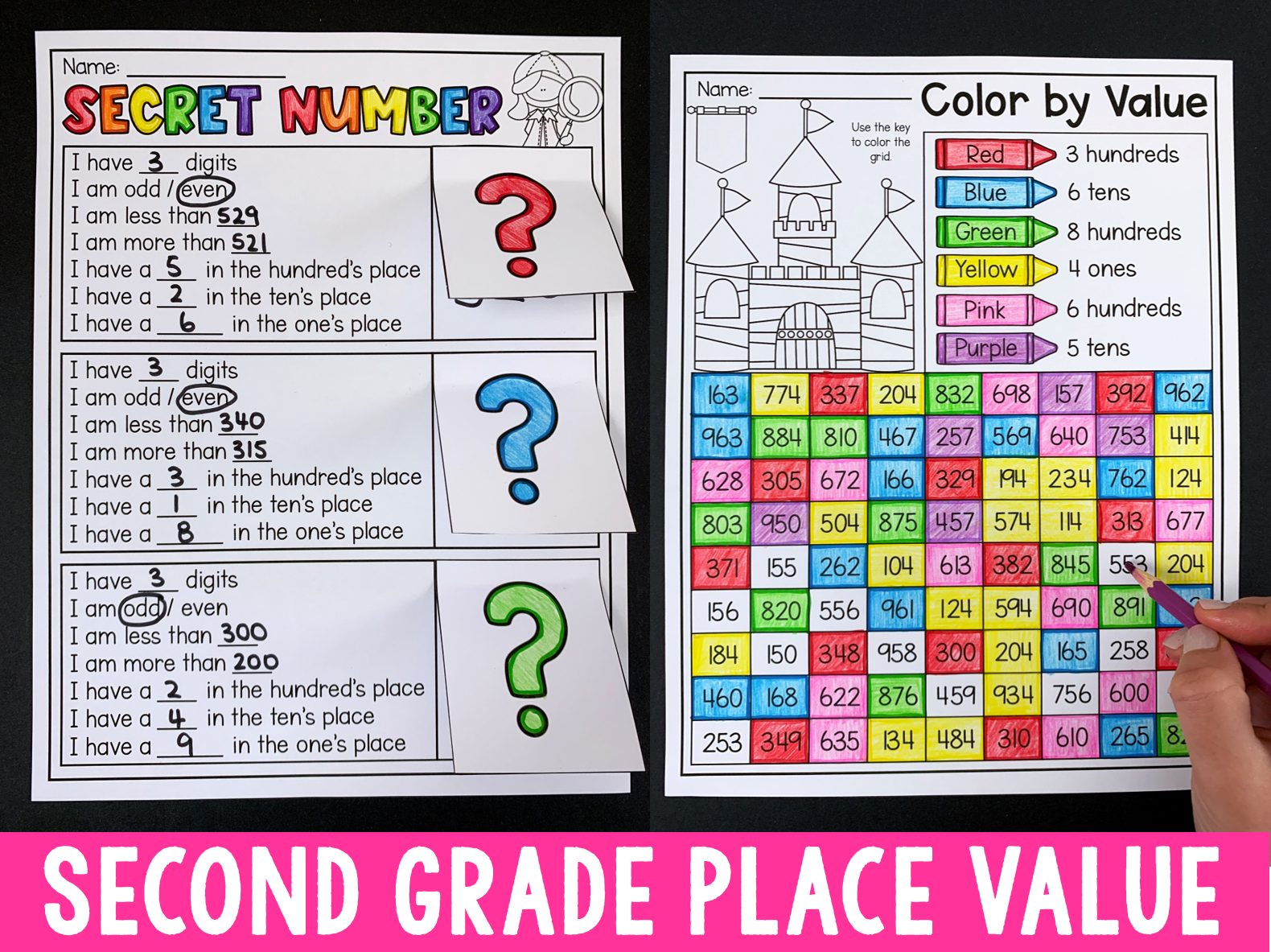 Second Grade Place Value Worksheets