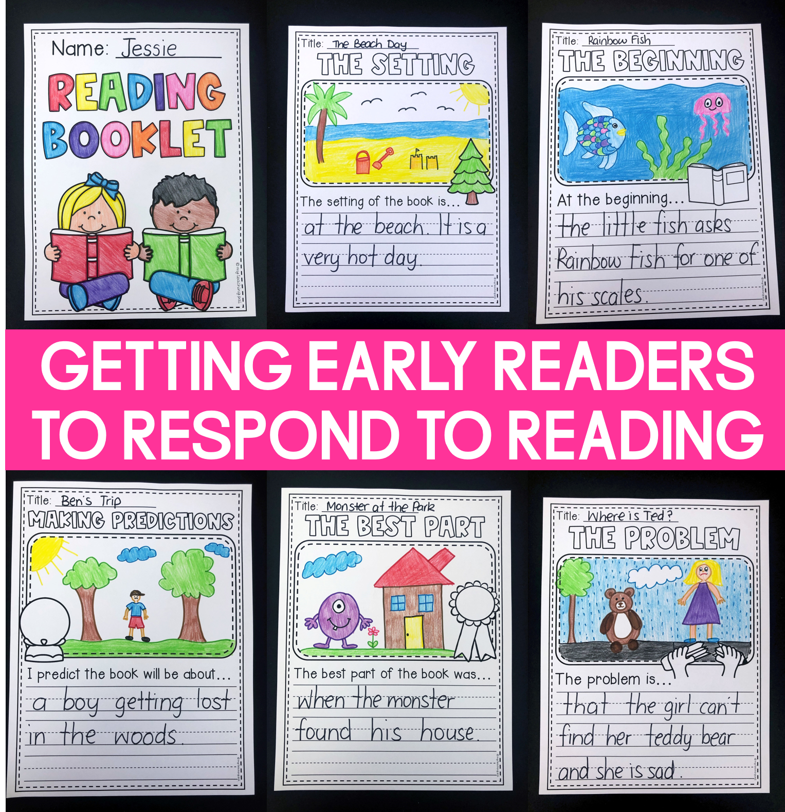 Reading Comprehension Worksheet Collage