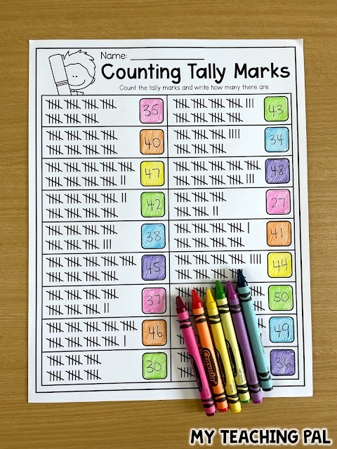 Counting Tally Marks Worksheet