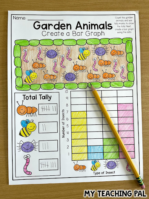 Garden Animals Bar Graph Worksheet