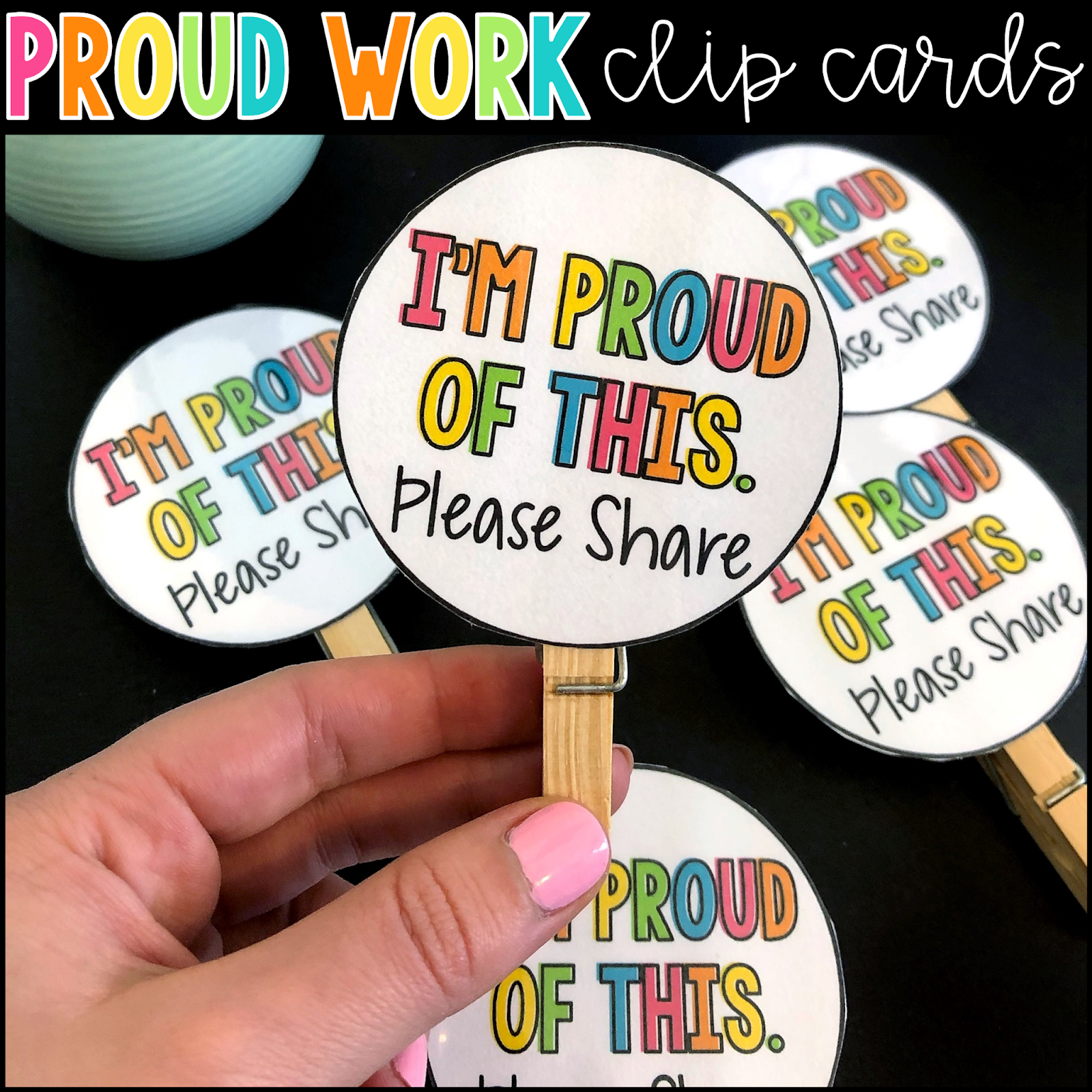 I'M PROUD CLIP CARDS