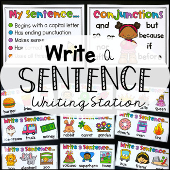 Write a Sentence Writing Station - Paper and Digital Version - My ...