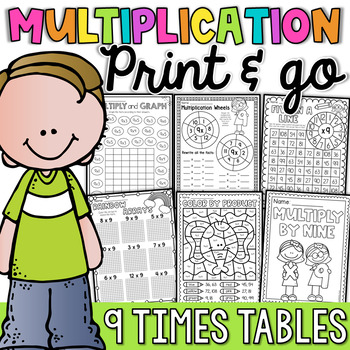 Multiplication Worksheets and Activities - 9 Times Tables - My Teaching Pal