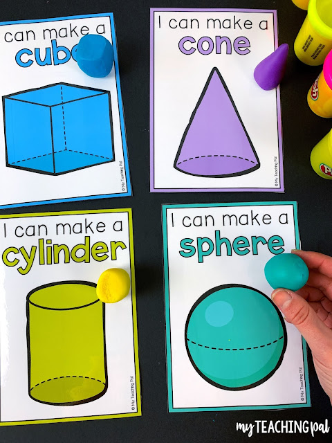 Building Playdough 3D Shapes