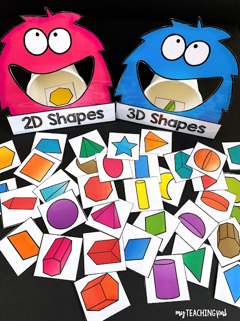 Sorting 2D and 3D Shapes Game