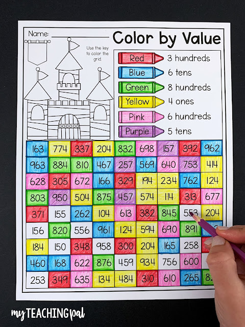 3 Digit Numbers Worksheet