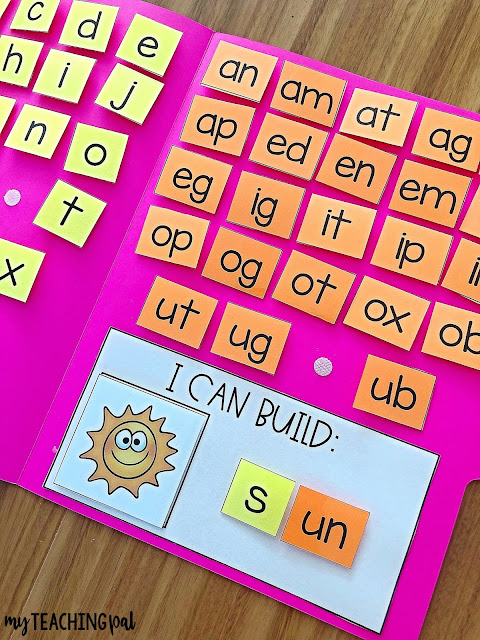 CVC Word Building Folder